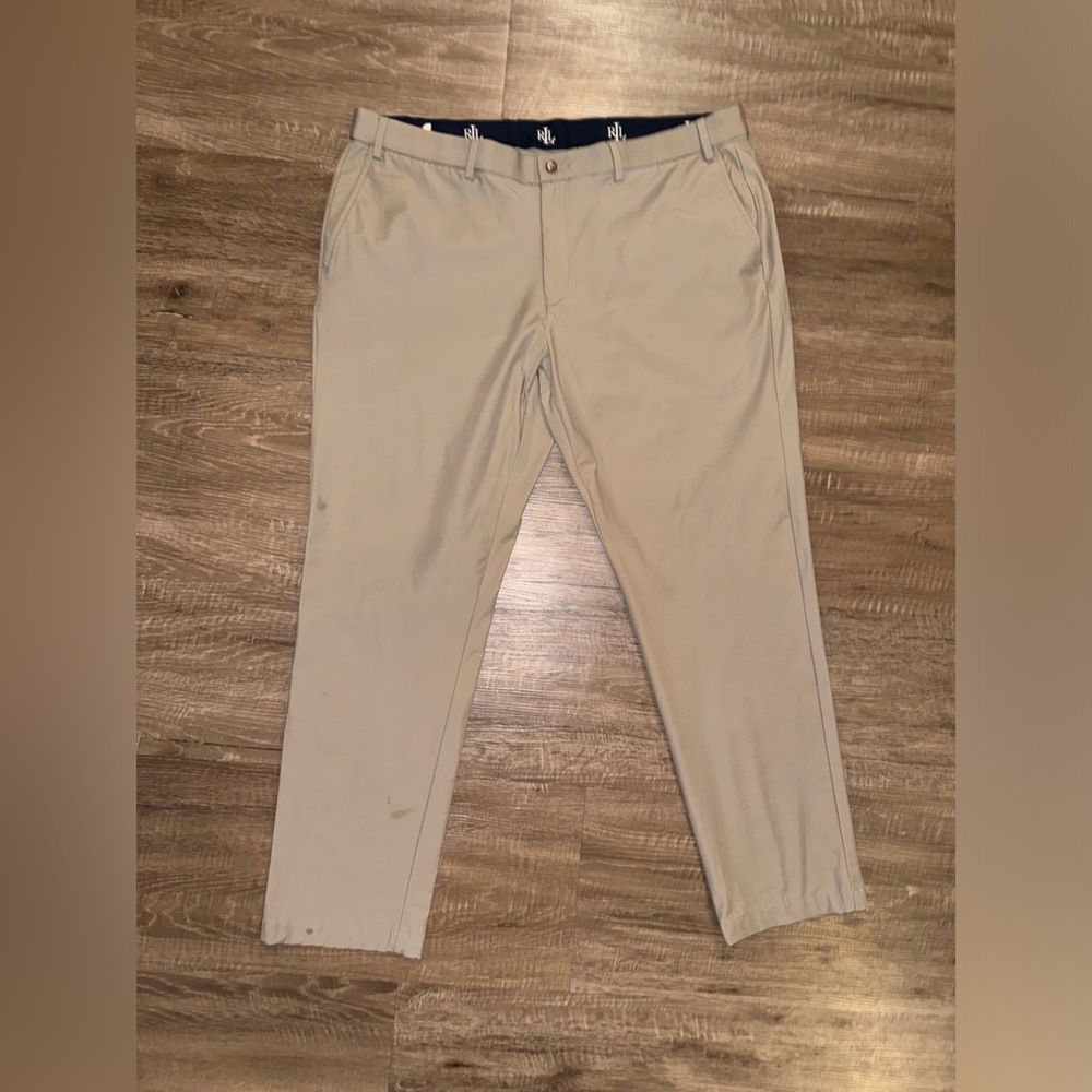 RALPH LAUREN MENS KHAKI TAN PANTS